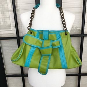 Van Eli green and turquoise Bag